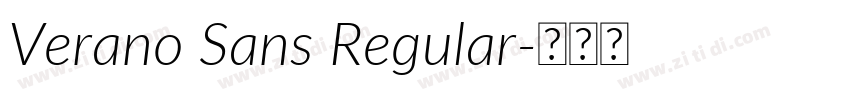 Verano Sans Regular字体转换